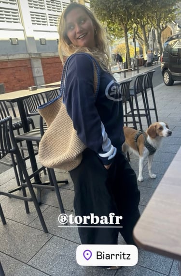 Sac Cabas en jute Torba Biarritz