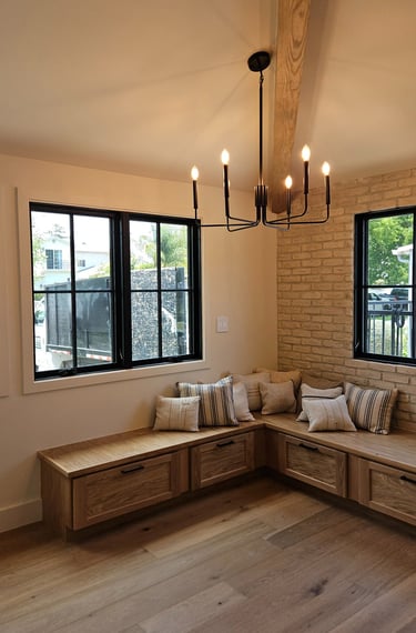 Custom lighting installation for a newly remodeled residential living room