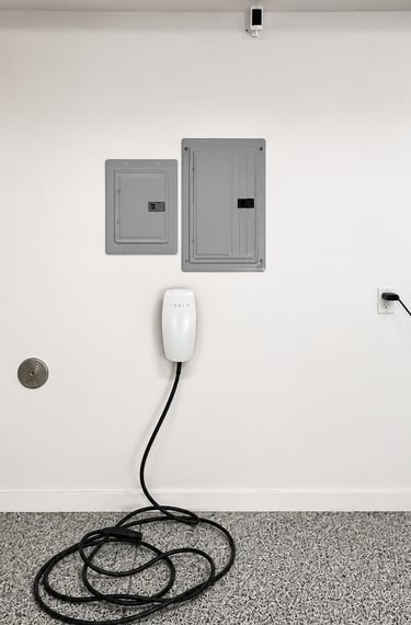 Garage subpanel with Tesla Wall Connector
