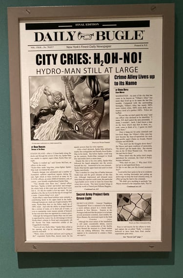 Universal Studios Spider-Man Newspapers