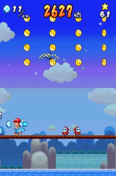 Yoshi's Touch and Go - Serene Scene with Creepy Skies