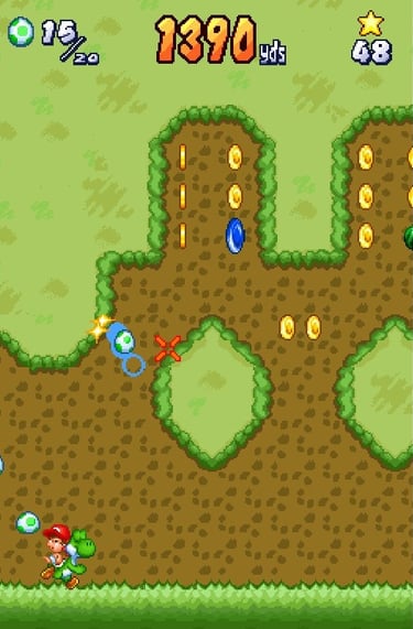 Yoshi's Touch and Go - Collecting Coins