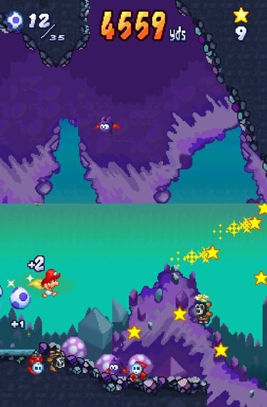 Yoshi's Touch and Go - Mario Takes Charge With a Star