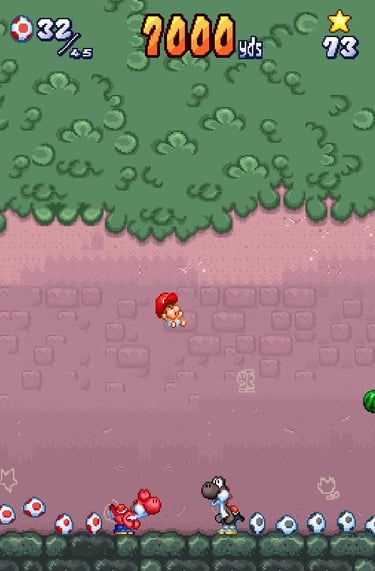 Yoshi's Touch and Go - Mario the Baton Toss