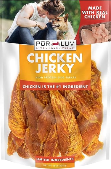 chicken jerky dog treat