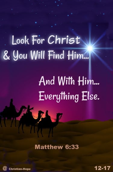 Look For Christ And You Will Find Him