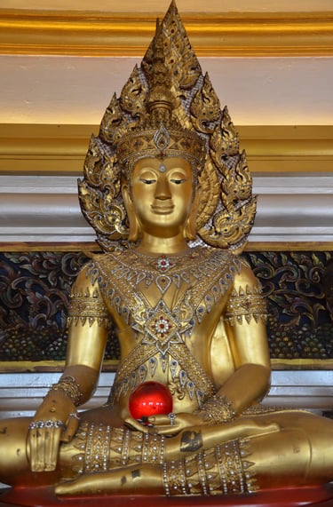 Golden Buddha at Wat Saket in Bangkok, Thailand