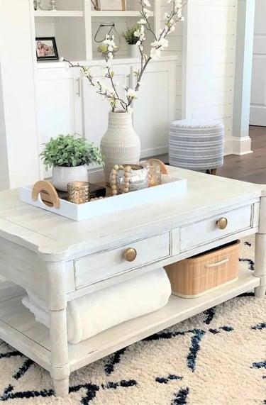 Rangement table basse 