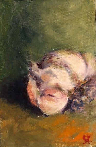 sybille ingold peintre nature morte ail