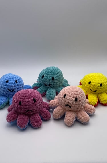 crochet reversible octopuses