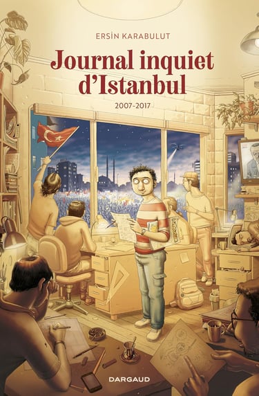 Première de couverture du tom 2 de la BD Journal inquiet d'Istanbul