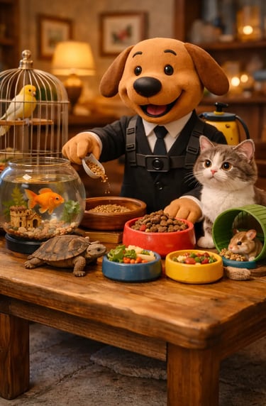 Service de nourrissage animalier à domicile