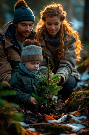 Sesión de fotos para familias en Bariloche. Fotografía familiar