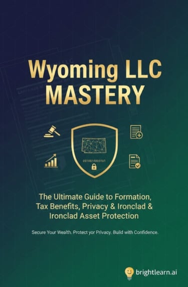 Wyoming LLC Mastery: The Ultimate Guide to Formation, Tax Benefits, Privacy & Ironclad Asset Protect