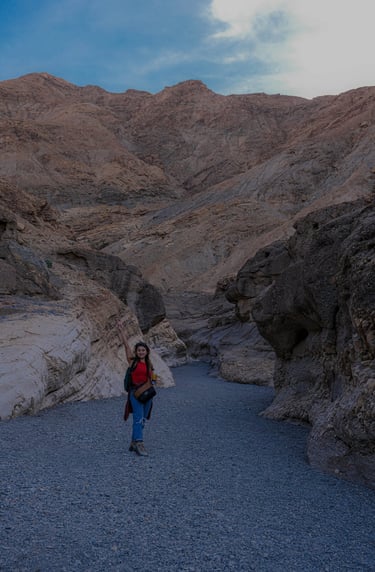 Hiking Mosaic Canyon, Death Valley Hiking, Sunset in Death Valley