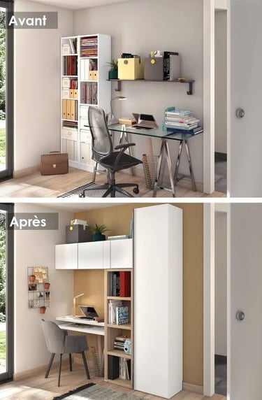 Aménager un bureau avec rangements