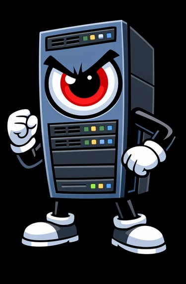 An Image of The All-See Machine, One Rival of The MitsuoLabs Mascots.