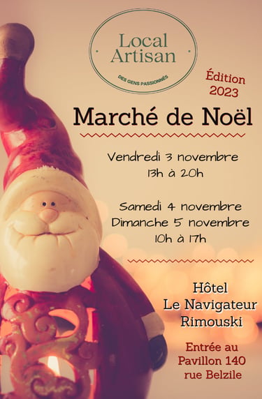 Affiche du Marché de Noël en 2023