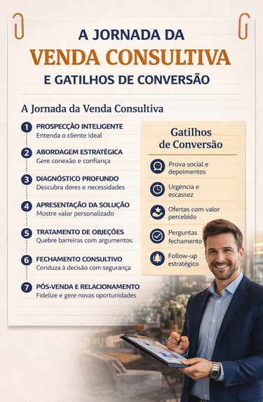 Essa imagem representa a venda consultiva