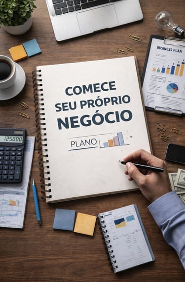 Essa imagem representa como começar o seu próprio negócio