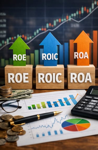 Essa imagem representa os indicadores de rentabilidade