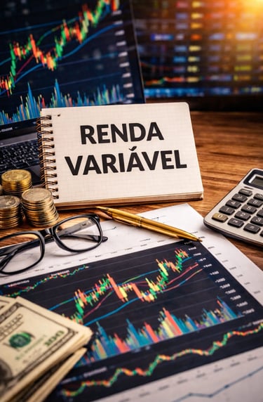 Essa imagem representa os investimentos de renda variável