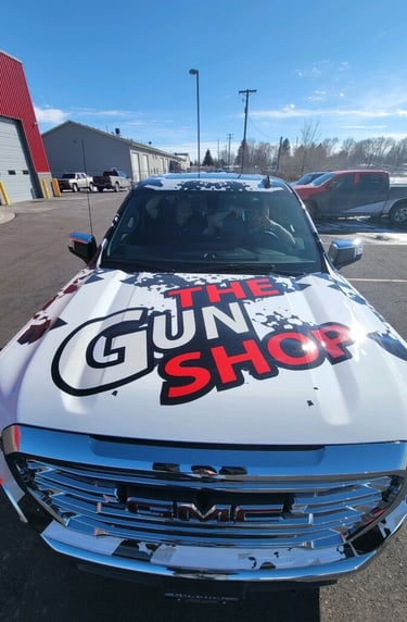 Vehicle Wrap—The Gun Shop