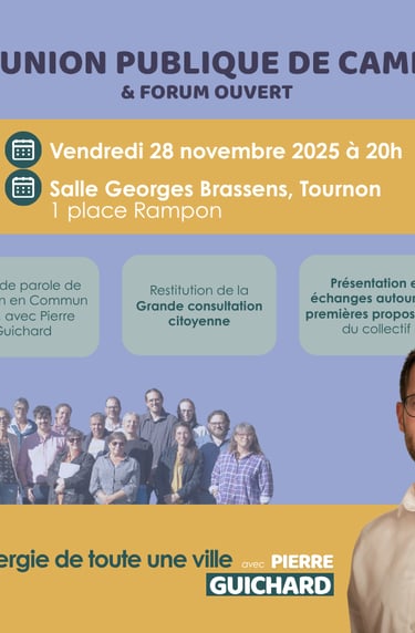 Visuel annonce de la preière réunion publique de TEC2026 le 28 novembre 2025