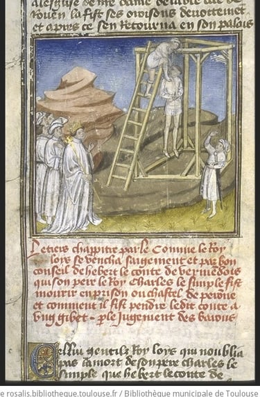 Herbert de Vermandois, Louis IV d'outremer, enluminure