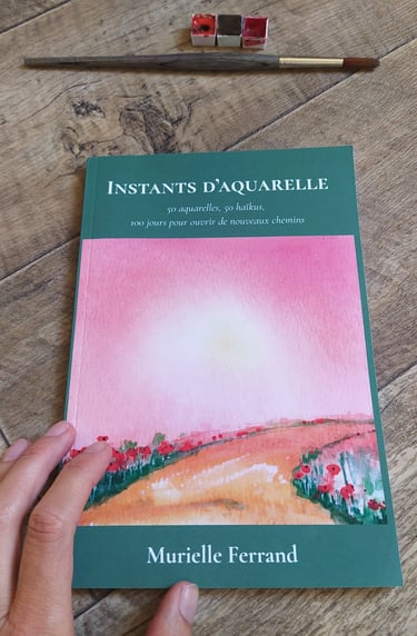 livre poésie aquarelle haikus meditation emotion