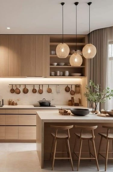 Mutfak tasarımı sonrası elde edilen düzenli iç mekân