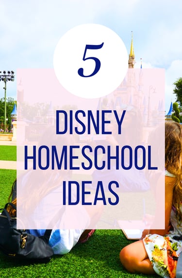 kids learning at disney world's magic kingdom. reading and units studies at disney world.