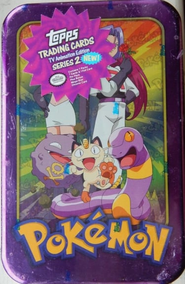 Tin Topps Pokémon series 2 us 7 boosters team rocket