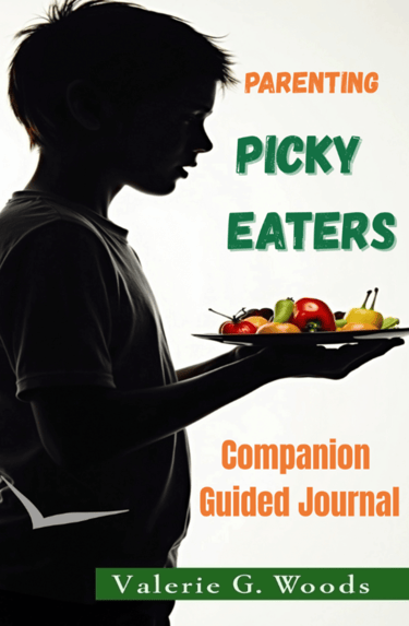 Picky Eaters Guided Journal Cover with Teenager Holding A Plate of Food