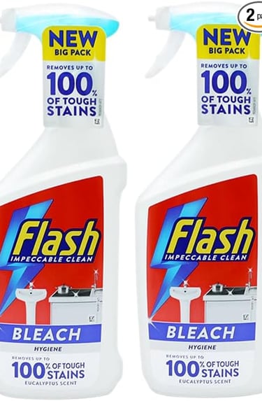 a bottle of flash cleanserser