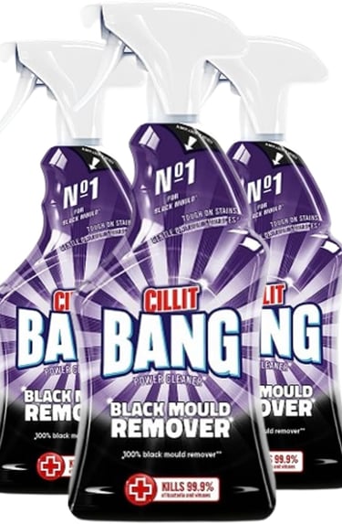 a pack of 3 bottles of bazing remover