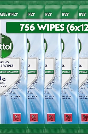 a pack of detritfying wipes with detir