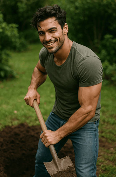 Homme charmant pour la journée internationale de l'homme.