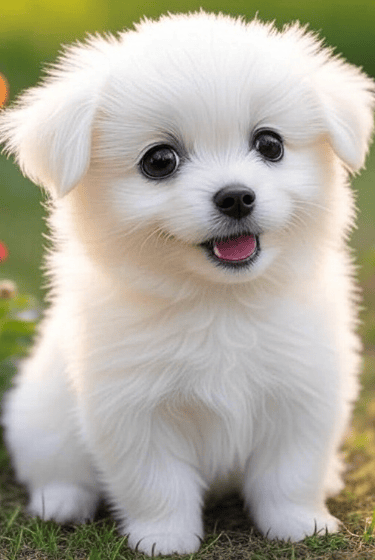 Petit chien trop mignon pour la journée mondiale des animaux