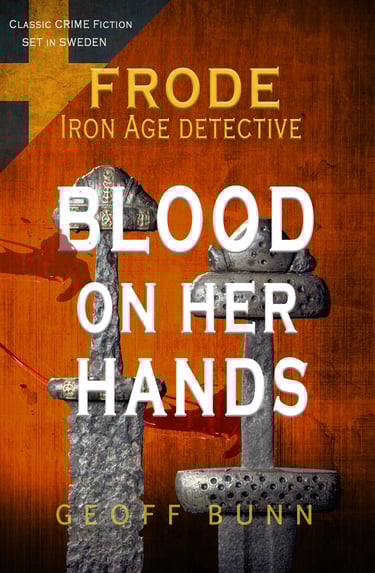 Cover of novel by Geoff Bunn, Blood on Her Hands