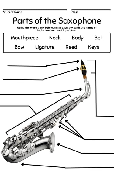 Pasrts of the Saxophone