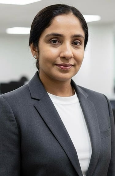 Iram Saleem – MKAS leadership team member supporting AML, compliance and governance initiatives.