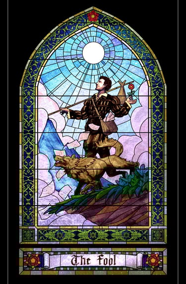 Fools Reborn Tarot Art - The Fool 0a by David Ledesma (CreeA)