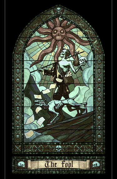 Fools Reborn Tarot Art - The Fool 0b by David Ledesma (CreeA)