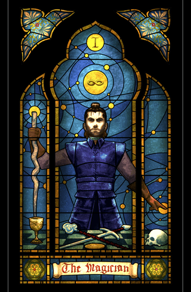 Fools Reborn Tarot Art - The Magician 1a by David Ledesma (CreeA)