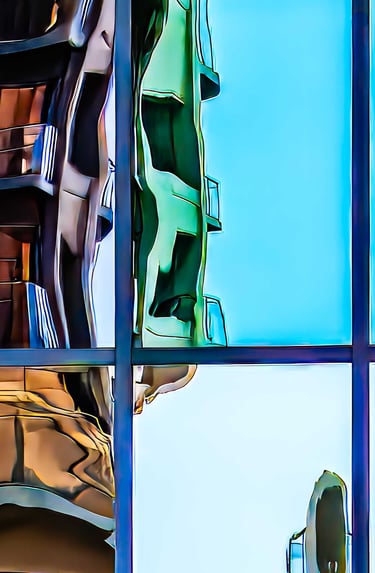 Mundane structure undergoes a terrifying metamorphosis, mutating into a colossal behemoth