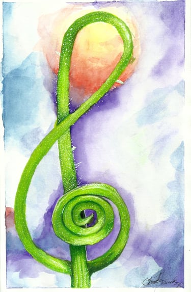Colored pencil and acrylic drawing