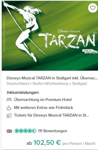 Travelcircus Musical Tarzan Stuttgart