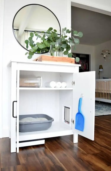Cabinet litière pour chat