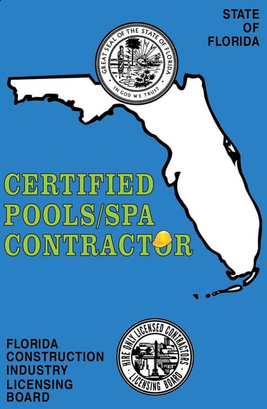 Florida licensed and certified pool contractor Tampa Bay - West Shore Custom Pools